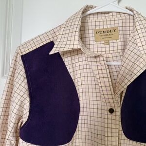 Purdey Plaid Shirt with Lavender Highlights